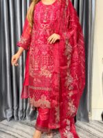 Premium Red Dragon 4PC Unstitched Set – Confidence Edition - Image 3