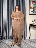 Noor-E-All Embroidered 4pc Set (Unstitched / Stitched ) - Image 5