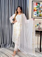 Noor-E-All Embroidered 4pc Set (Unstitched / Stitched ) - Image 3